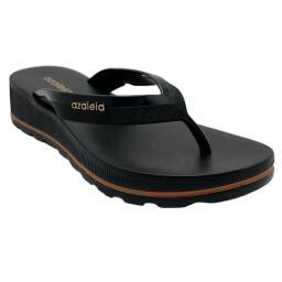 Ojotas Sandalias Azaleia Fabi Light Line Negro