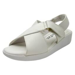 Sandalias Con Velcro Euroflex Para Dama Relax Branco 39302