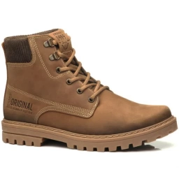 Bota Pegada Masculina en Cuero Havana