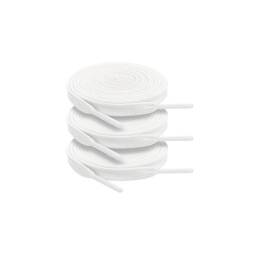 Cordones Plano Para Calzado Zapatilla Championes X3 Pares Blanco