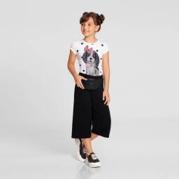 Blusa Con Mangas + Pantaln Palazzo Para Nia