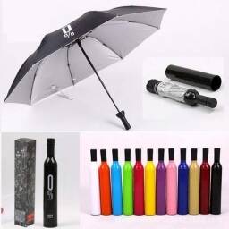 Paraguas Plegable Elegante Botella De Vino