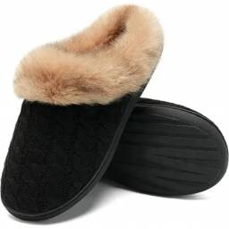 Pantuflas De Abrigo Plantilla Memory Foam Para Dama