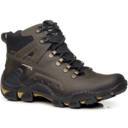 Botas De Cuero Masculina Trekking - Pegada