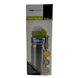 Botella Porta Lquidos Con Sorbito Acero Inox 500ml Beb