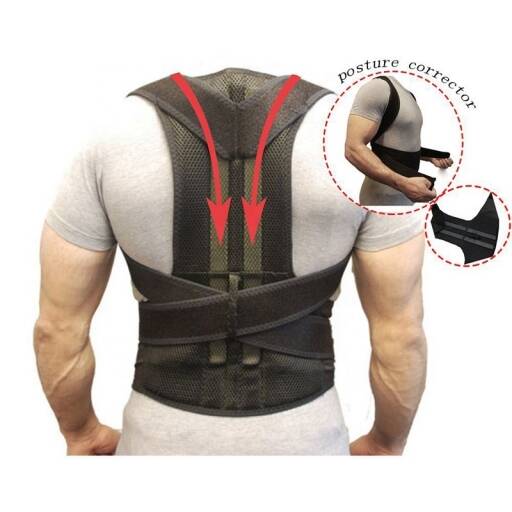 Corrector de postura para clavícula, hombros, espalda. Cómodo, ajustable, soporte espinal