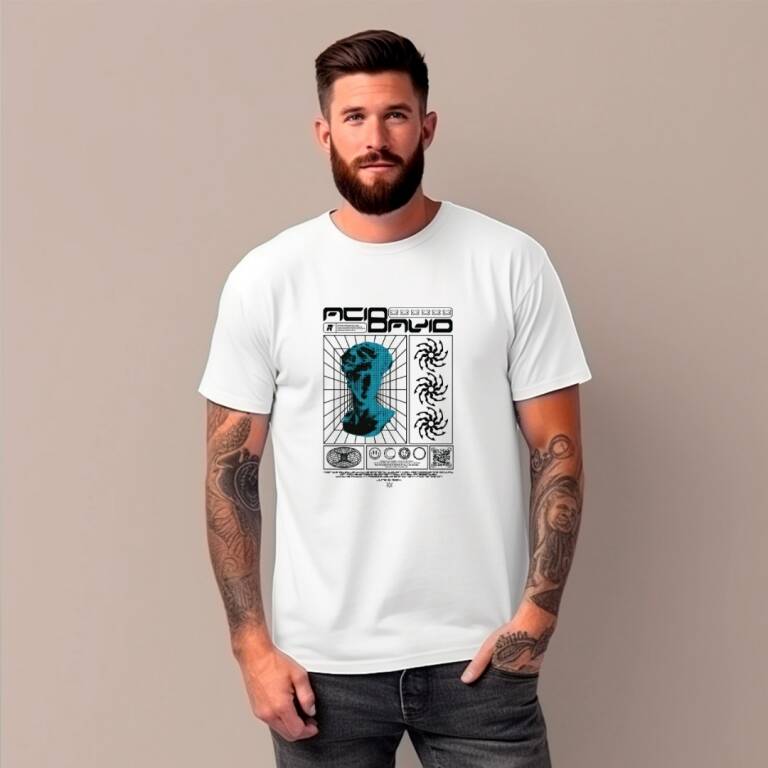Remera Estampada 100% algodn david