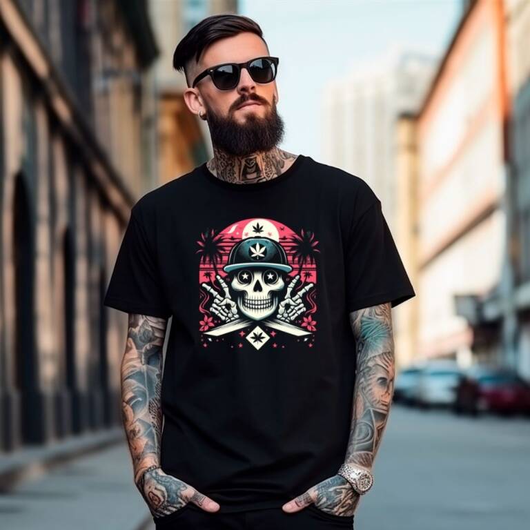 Remera Estampada 100% algodn FASO CRASH