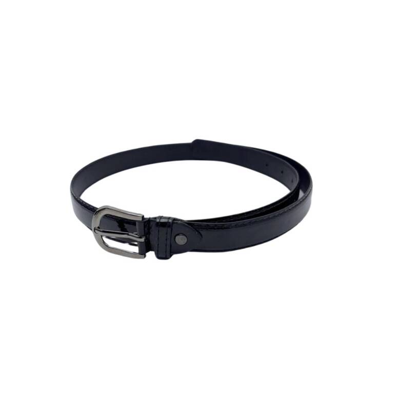 Cinto De Cuero Con Hebilla Para Dama Negro