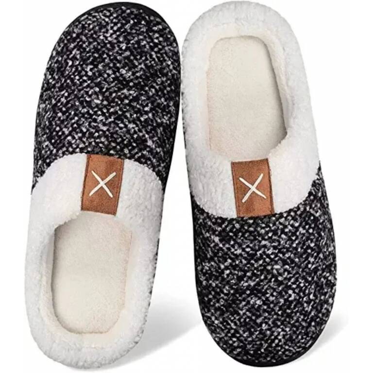 Pantuflas Con Corderito Sinttico Memory Foam