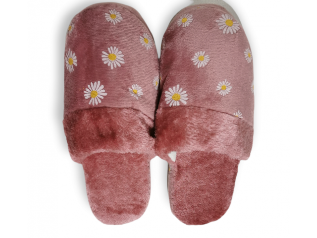 Pantuflas De Abrigo - Chinelas - Calzado Para Dama Flores