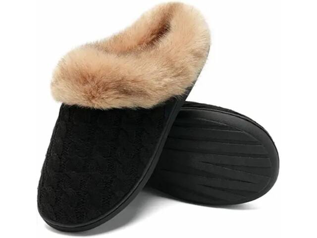 Pantuflas De Abrigo Plantilla Memory Foam Para Dama